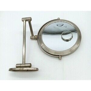 Conair Double Sided Wall Mount Mirror With Magnification. Nickel Finish